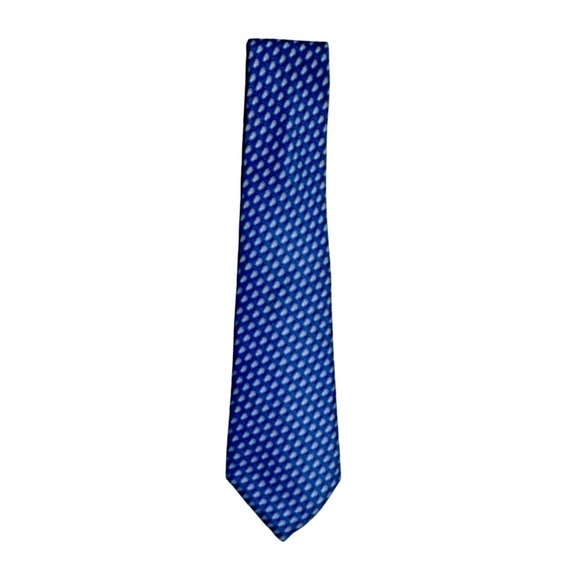 Vineyard Vines Men’s Navy Blue Geometric Tie. 60” x 4” - Picture 5 of 17